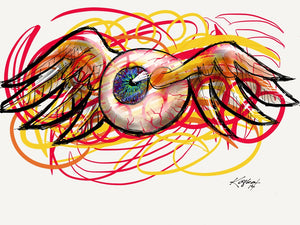 Flying Eyeball Prints