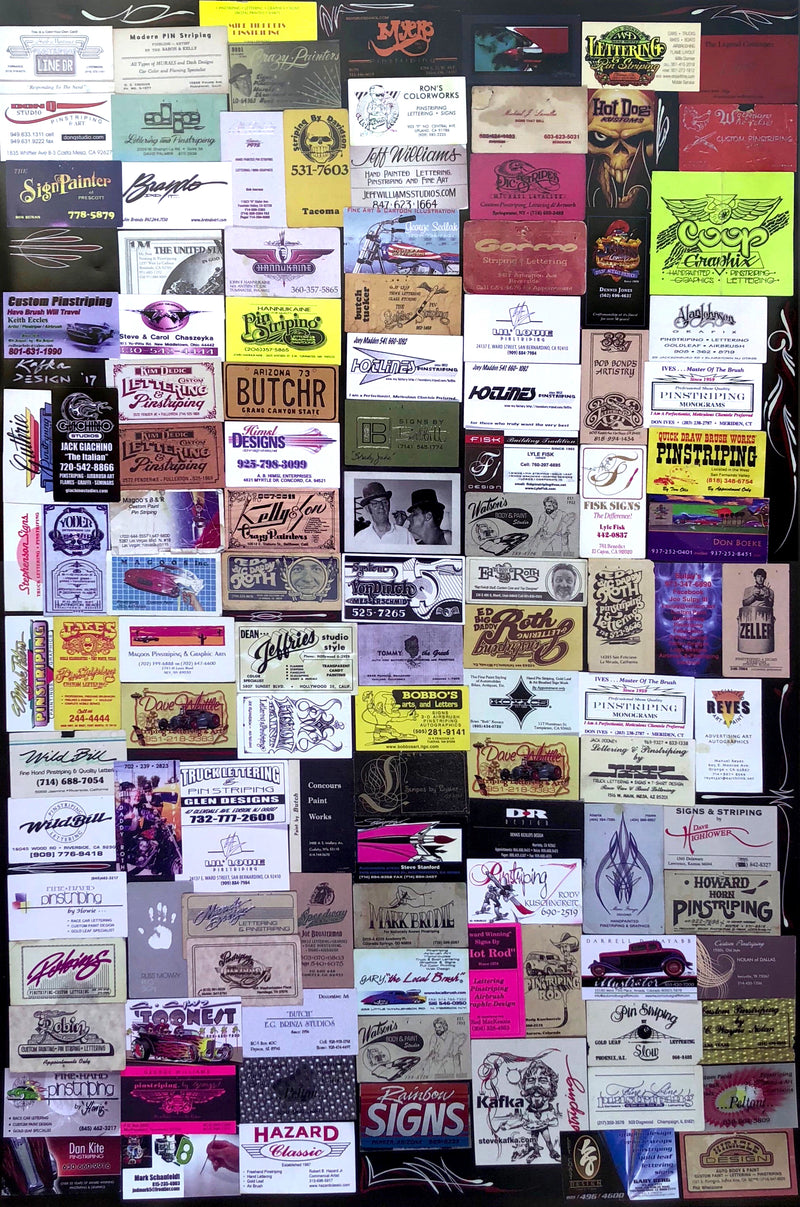 Poster - Rare Pinstriping Masters Business Cards – SteveKafka.com